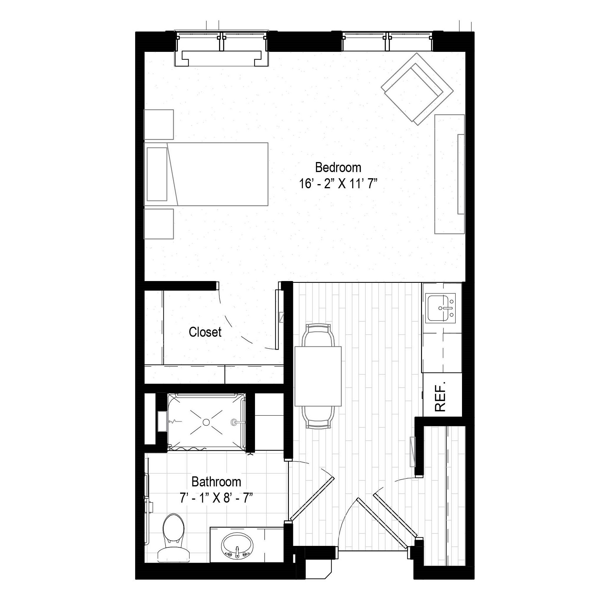 The Falun - 458-502 sq ft, studio-1